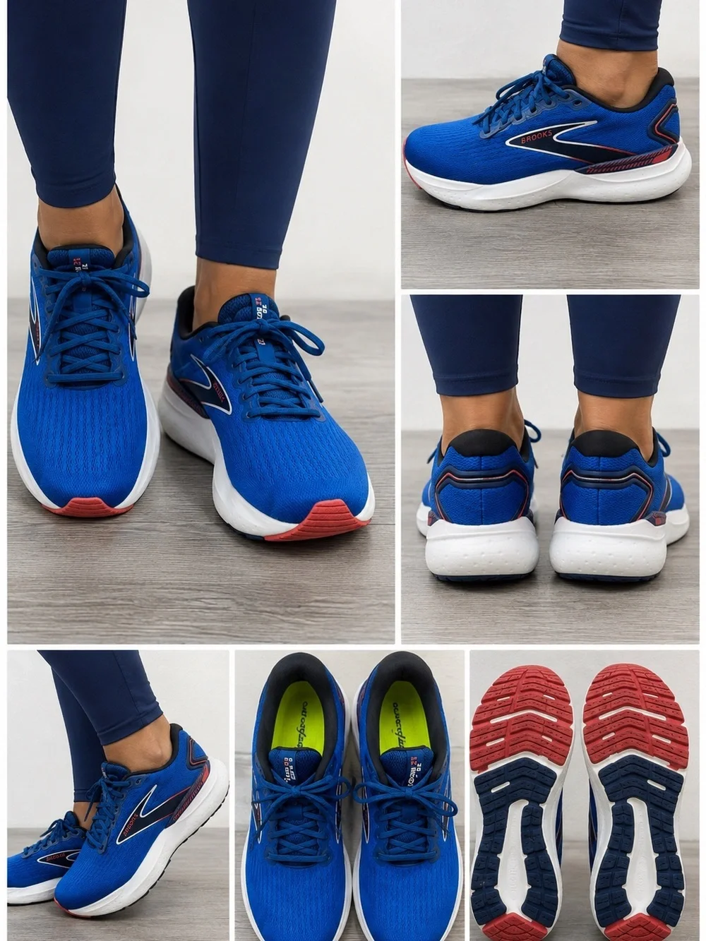 Brooks Glycerin 21 Medium B Size 9.5 Women’s Running Shoes - Blue/Red